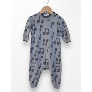 The Bonnie Mob Intarsia Music Playsuit, 12-18 Months